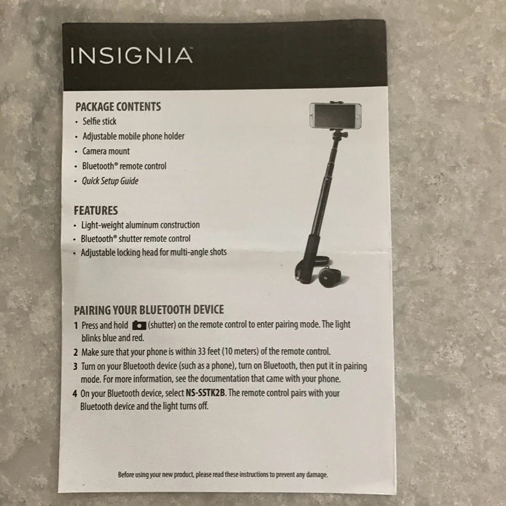 Insignia Selfie Stick